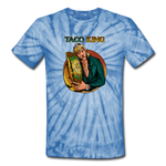 Unisex Tie Dye T-Shirt - Taco King - spider baby blue