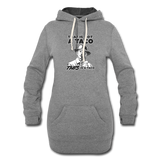 Women's Hoodie Dress - This Is A Taco - heather gray