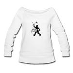 Women's Wideneck Sweatshirt - Bust A Gnat - white