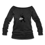 Women's Wideneck Sweatshirt - Bust A Gnat - heather black