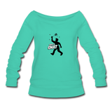 Women's Wideneck Sweatshirt - Bust A Gnat - teal