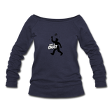 Women's Wideneck Sweatshirt - Bust A Gnat - melange navy