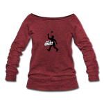 Women's Wideneck Sweatshirt - Bust A Gnat - cardinal triblend