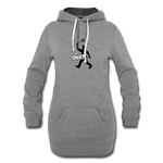 Women's Hoodie Dress - Bust A Gnat - heather gray