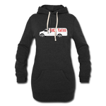 Women's Hoodie Dress - Free Taco Van - heather black