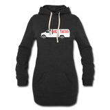 Women's Hoodie Dress - Free Taco Van - heather black