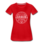 Women’s T-Shirt - Bangin' Apparel Co. Logo (White) - red