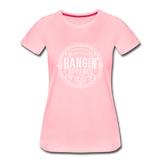 Women’s T-Shirt - Bangin' Apparel Co. Logo (White) - pink