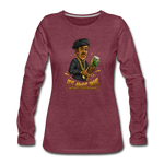 Women's Premium Long Sleeve T-Shirt - It's Always Tacos - heather burgundy