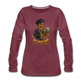 Women's Premium Long Sleeve T-Shirt - It's Always Tacos - heather burgundy