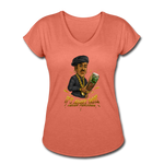 Women's Tri-Blend V-Neck T-Shirt - It's Always Tacos - heather bronze