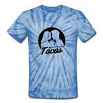 Unisex Tie Dye T-Shirt - My Love Language Is Tacos - spider baby blue