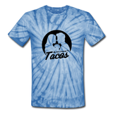 Unisex Tie Dye T-Shirt - My Love Language Is Tacos - spider baby blue