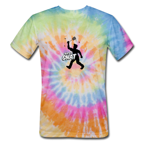 Unisex Tie Dye T-Shirt - Bust A Gnat - rainbow