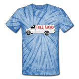 Unisex Tie Dye T-Shirt - Free Taco Van - spider baby blue