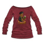 Women's Wideneck Sweatshirt - It's Always Tacos - cardinal triblend