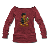 Women's Wideneck Sweatshirt - It's Always Tacos - cardinal triblend