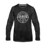 Men's Long Sleeve T-Shirt – Bangin' Apparel Co. Logo (White) - charcoal gray