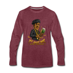 Men's Premium Long Sleeve T-Shirt - It's Always Tacos - heather burgundy