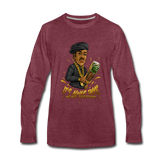 Men's Premium Long Sleeve T-Shirt - It's Always Tacos - heather burgundy