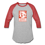 Baseball T-Shirt - In Case of Emergency (Bacon) - heather gray/red