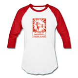 Baseball T-Shirt - In Case of Emergency (Bacon) - white/red