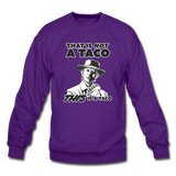 Crewneck Sweatshirt - This Is A Taco - purple