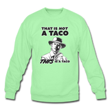 Crewneck Sweatshirt - This Is A Taco - lime