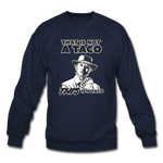 Crewneck Sweatshirt - This Is A Taco - navy