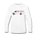 Men's Long Sleeve T-Shirt – Free Taco Van - white