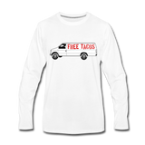 Men's Long Sleeve T-Shirt – Free Taco Van - white