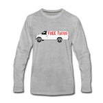 Men's Long Sleeve T-Shirt – Free Taco Van - heather gray