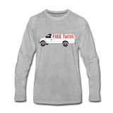 Men's Long Sleeve T-Shirt – Free Taco Van - heather gray