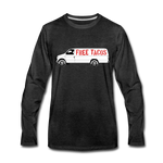 Men's Long Sleeve T-Shirt – Free Taco Van - charcoal gray