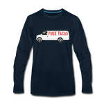 Men's Long Sleeve T-Shirt – Free Taco Van - deep navy