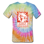 Unisex Tie Dye T-Shirt - In Case of Emergency (Bacon) - rainbow