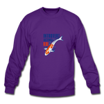 Crewneck Sweatshirt - Introvert Acting Koi - purple