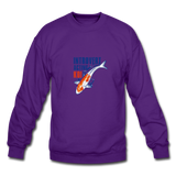 Crewneck Sweatshirt - Introvert Acting Koi - purple