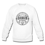 Crewneck Sweatshirt - Bangin' Apparel Co. Logo (Black) - white