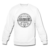 Crewneck Sweatshirt - Bangin' Apparel Co. Logo (Black) - white