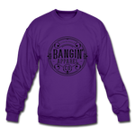 Crewneck Sweatshirt - Bangin' Apparel Co. Logo (Black) - purple