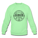 Crewneck Sweatshirt - Bangin' Apparel Co. Logo (Black) - lime