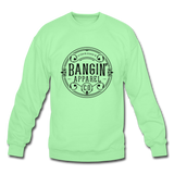 Crewneck Sweatshirt - Bangin' Apparel Co. Logo (Black) - lime