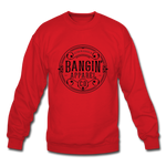 Crewneck Sweatshirt - Bangin' Apparel Co. Logo (Black) - red