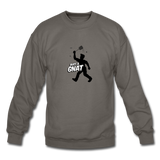 Crewneck Sweatshirt - Bust A Gnat - asphalt gray