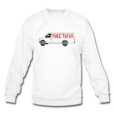 Crewneck Sweatshirt - Free Taco Van - white