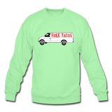 Crewneck Sweatshirt - Free Taco Van - lime