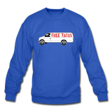 Crewneck Sweatshirt - Free Taco Van - royal blue