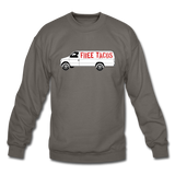 Crewneck Sweatshirt - Free Taco Van - asphalt gray