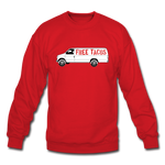 Crewneck Sweatshirt - Free Taco Van - red